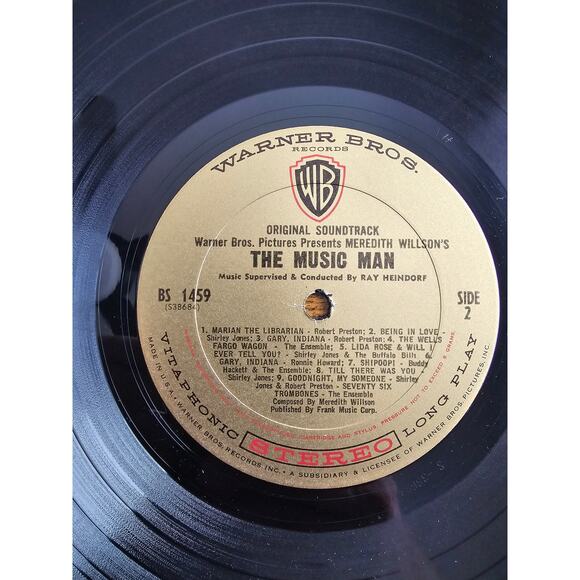 Vintage Meredith Willson's The Music Man Warner Bros Stereo BS1459 - Picture 6 of 6